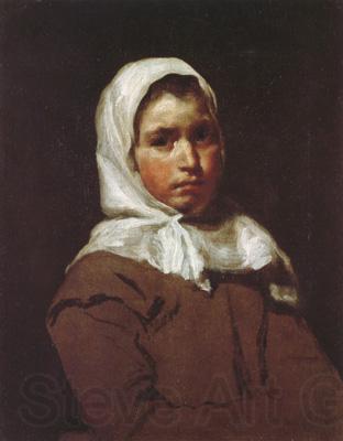 Diego Velazquez Portrait d'une Jeune paysanne (df02) Germany oil painting art